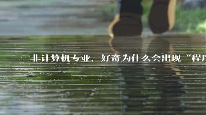 非计算机专业，好奇为什么会出现“程序依赖bug运行”的情况？